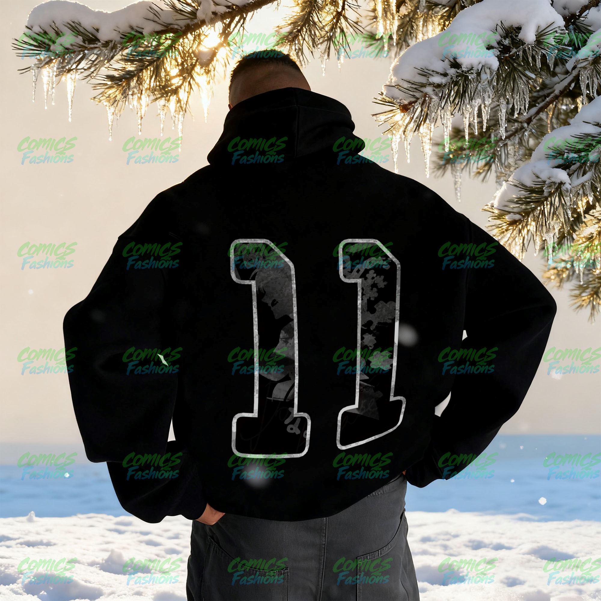 Unisex Anime Graphic Streetwear Wintage Plush Hoodie