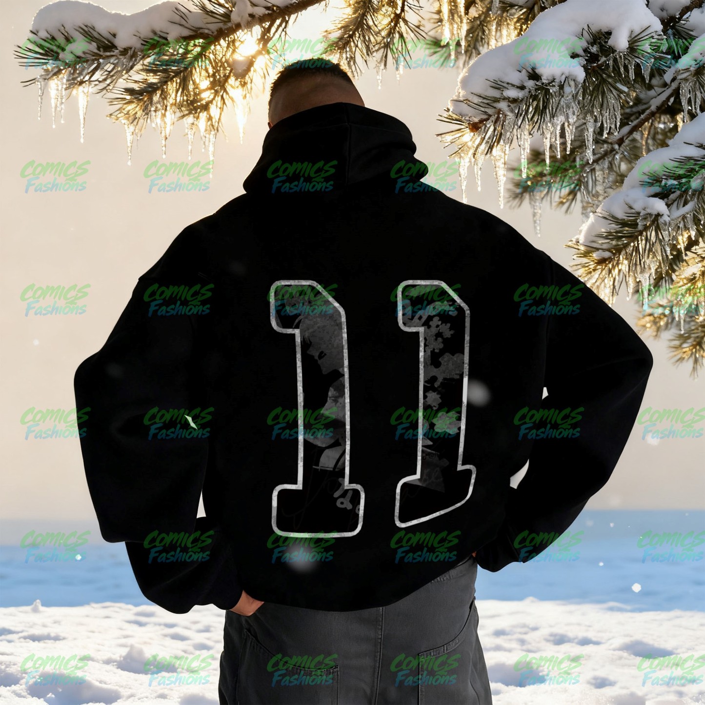 Unisex Anime Graphic Streetwear Wintage Plush Hoodie