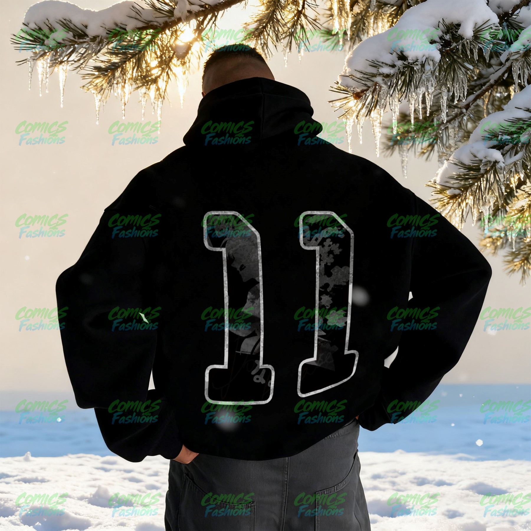 Unisex Anime Graphic Streetwear Wintage Plush Hoodie