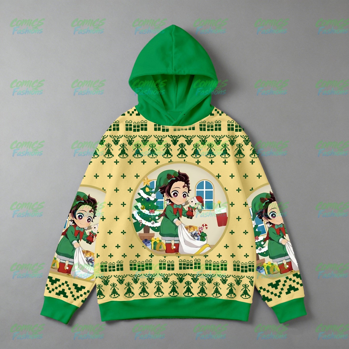 Plus Velvet Unisex Anime Graphic Streetwear Vintage Hoodie