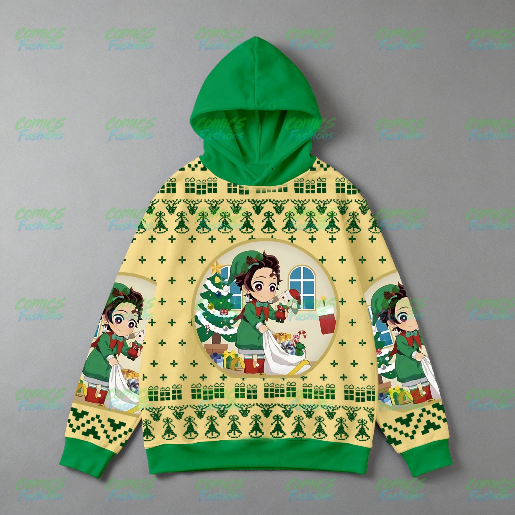 Plus Velvet Unisex Anime Graphic Streetwear Vintage Hoodie