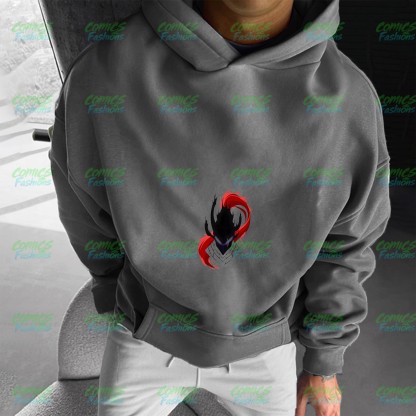 Unisex Anime Graphic Streetwear Wintage Plush Hoodie