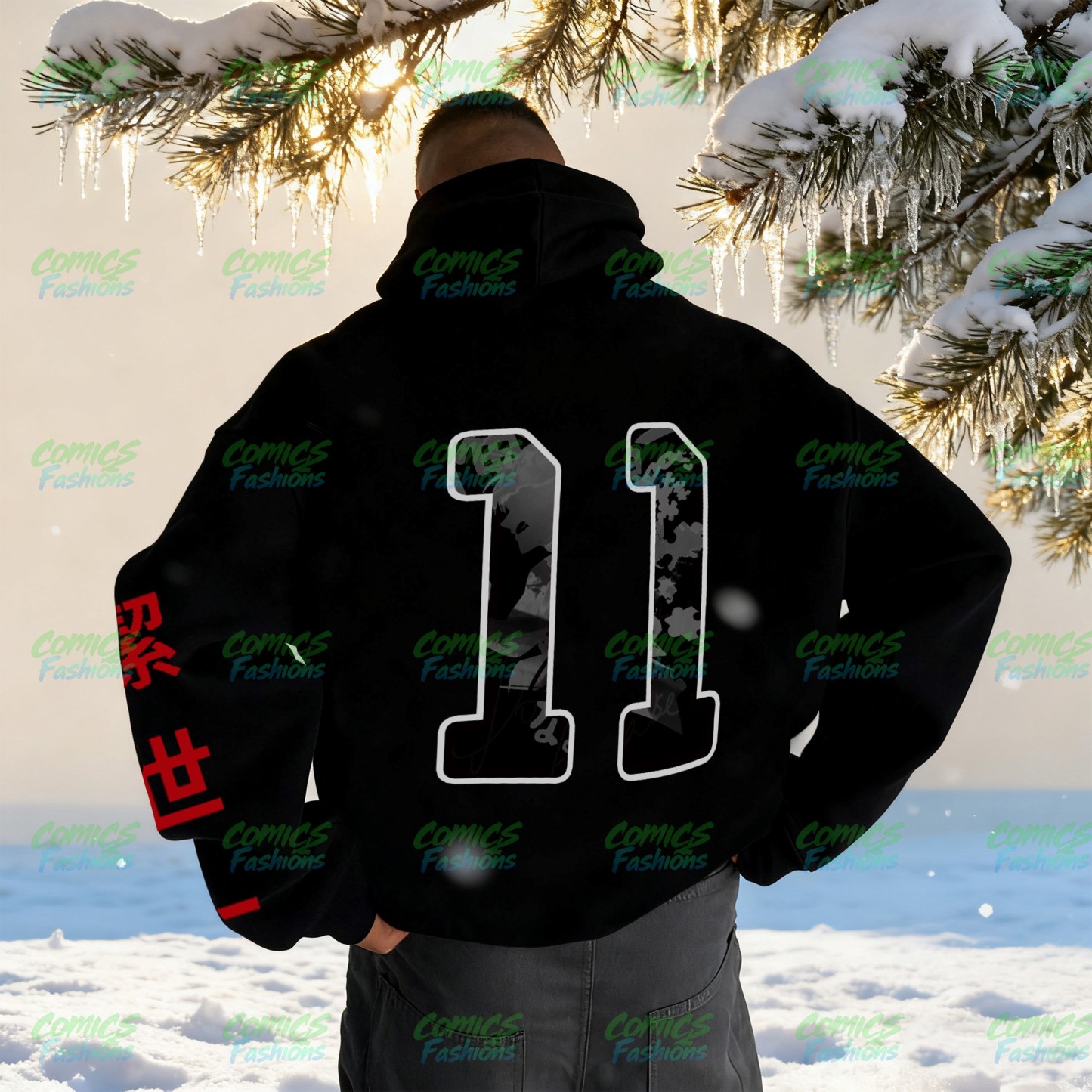 Unisex Anime Graphic Streetwear Wintage Plush Hoodie