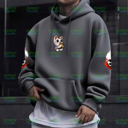 Unisex Anime Graphic Streetwear Wintage Plush Hoodie