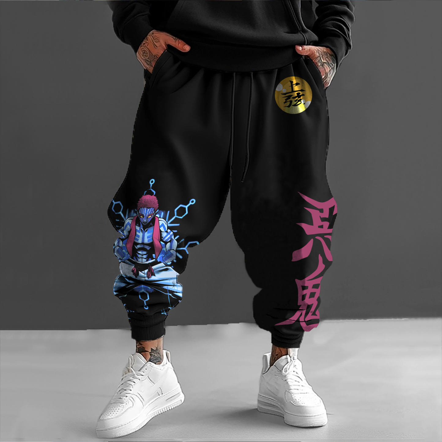 Unisex Anime Inspired Vintage Pants丨Demon Slayer X Pokémon