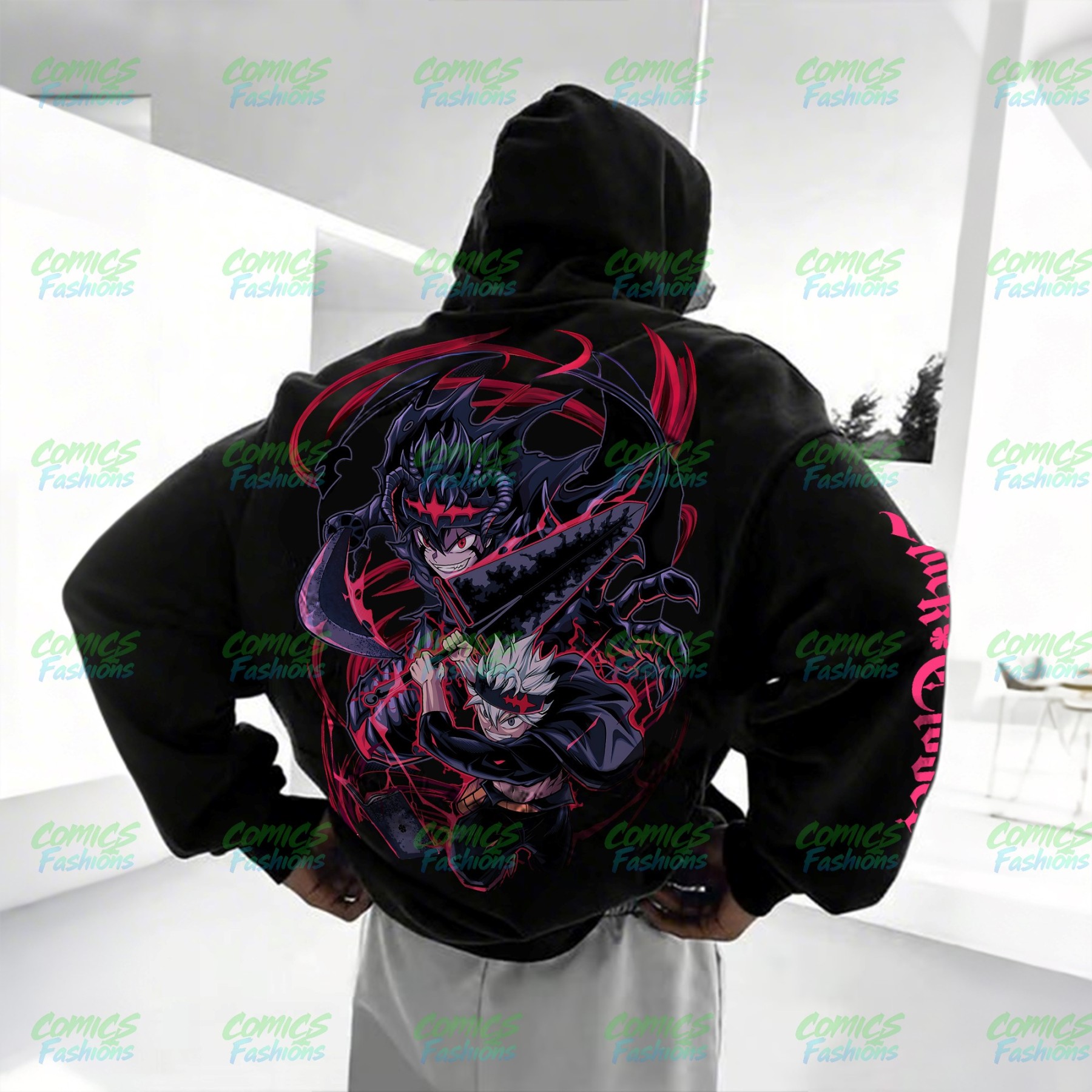 Plus Velvet Unisex Anime Graphic Streetwear Vintage Hoodie
