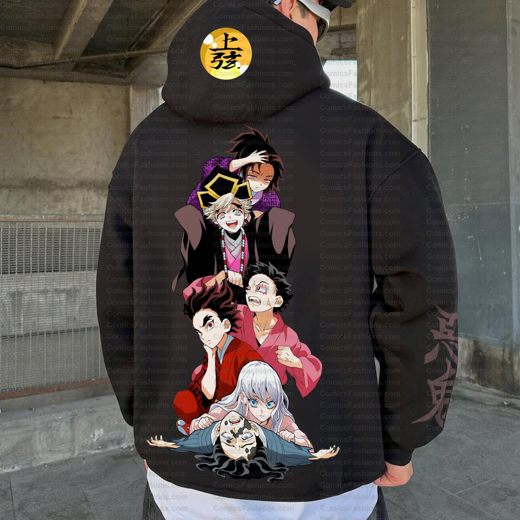 Unisex Anime Graphic Streetwear Vintage Hoodie丨Demon slayer