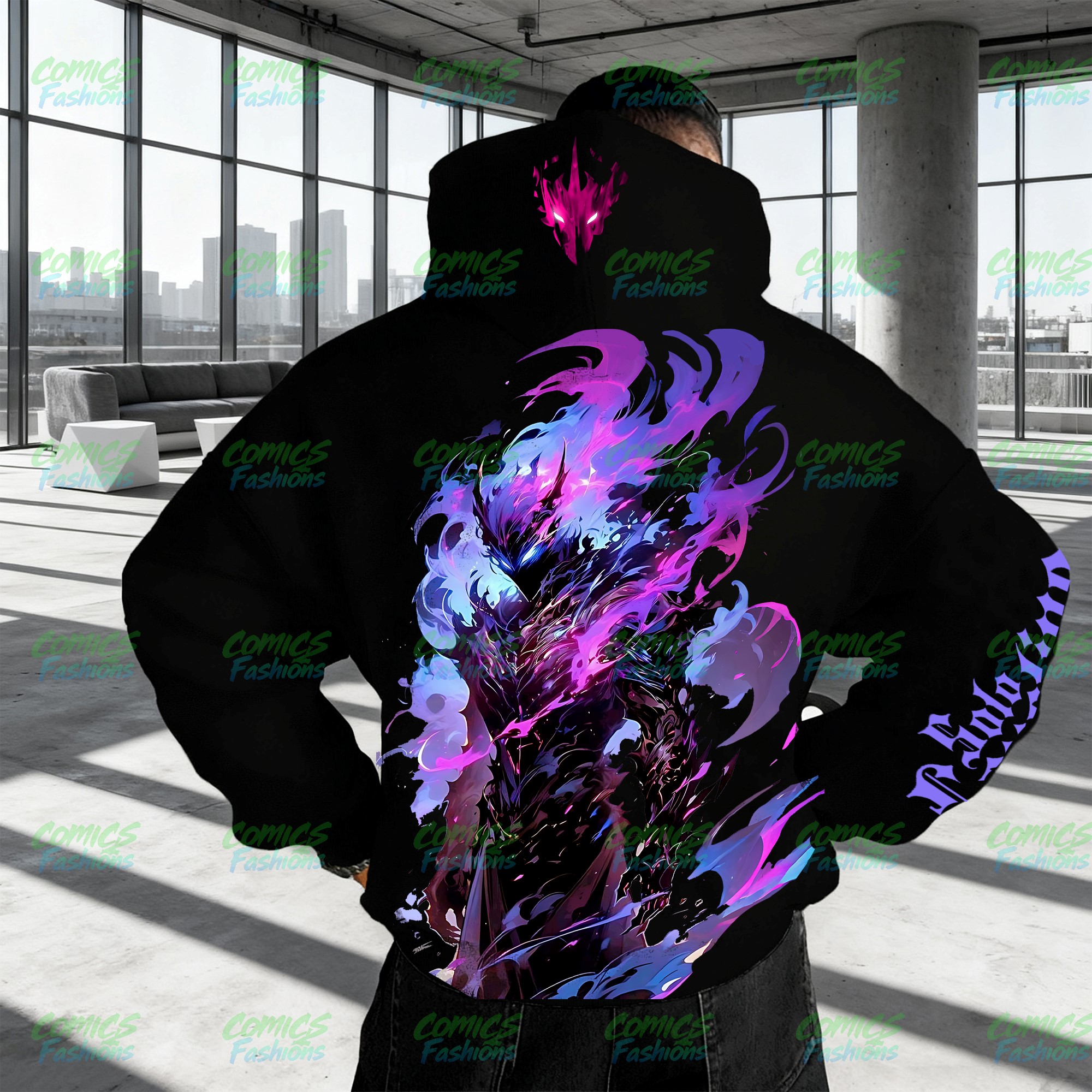 Unisex Anime Graphic Streetwear Wintage Plush Hoodie