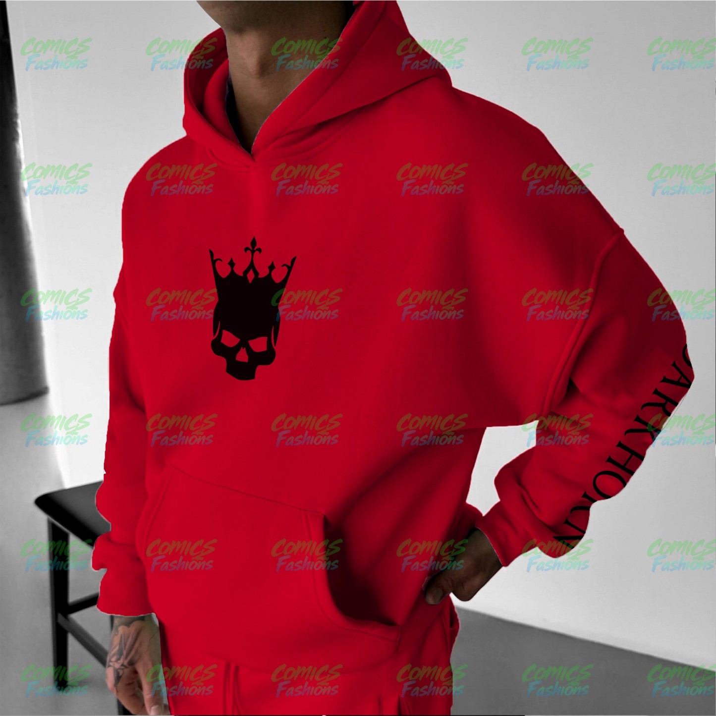 Plus Velvet Unisex Anime Graphic Streetwear Vintage Hoodie