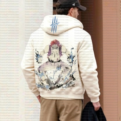 Unisex Graphic Streetwear Vintage Zipper Cardigan Plush Hoodid