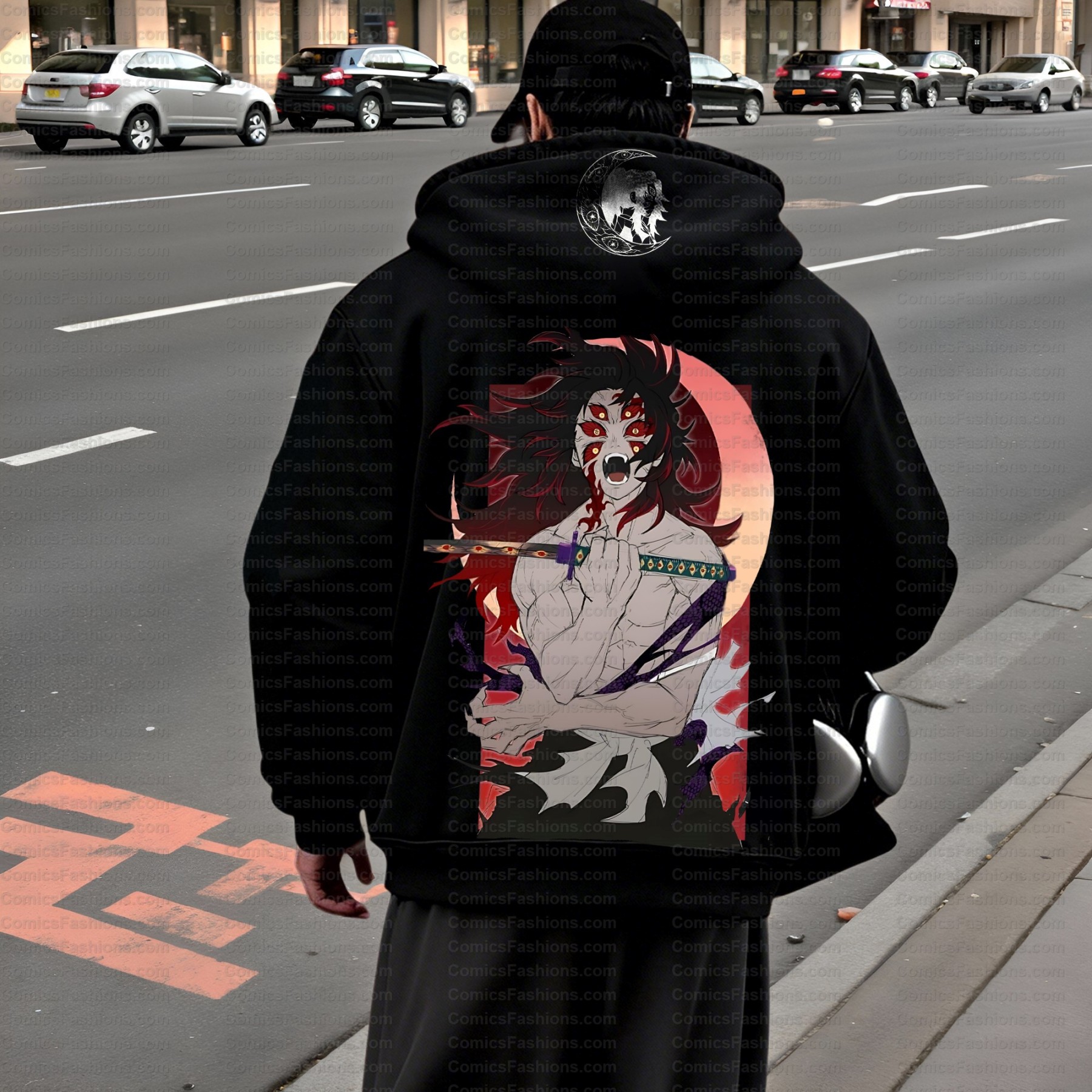 Unisex Graphic Streetwear Vintage Zipper Cardigan Plush Hoodie