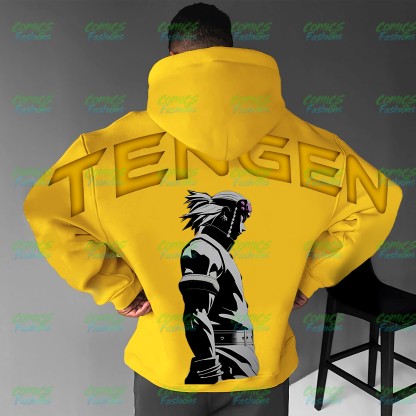 Plus Velvet Unisex Anime Graphic Streetwear Vintage Hoodie