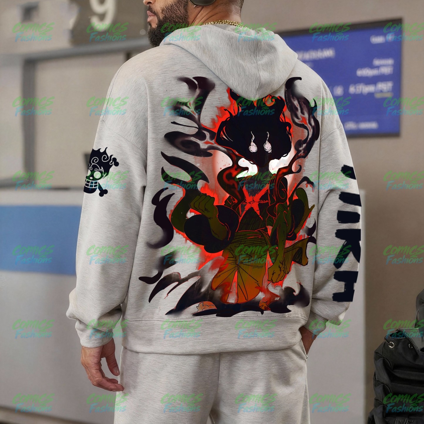 Unisex Graphic Streetwear Vintage Zipper Cardigan Plush Hoodie