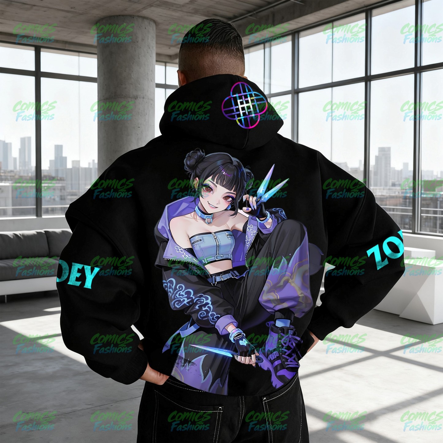 Unisex Anime Graphic Streetwear Vintage Hoodie丨Demon slayer