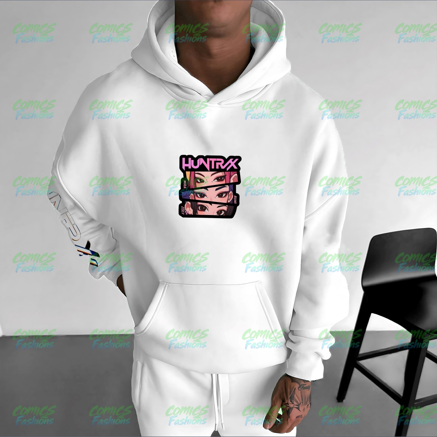 Plus Velvet Unisex Anime Graphic Streetwear Vintage Hoodie