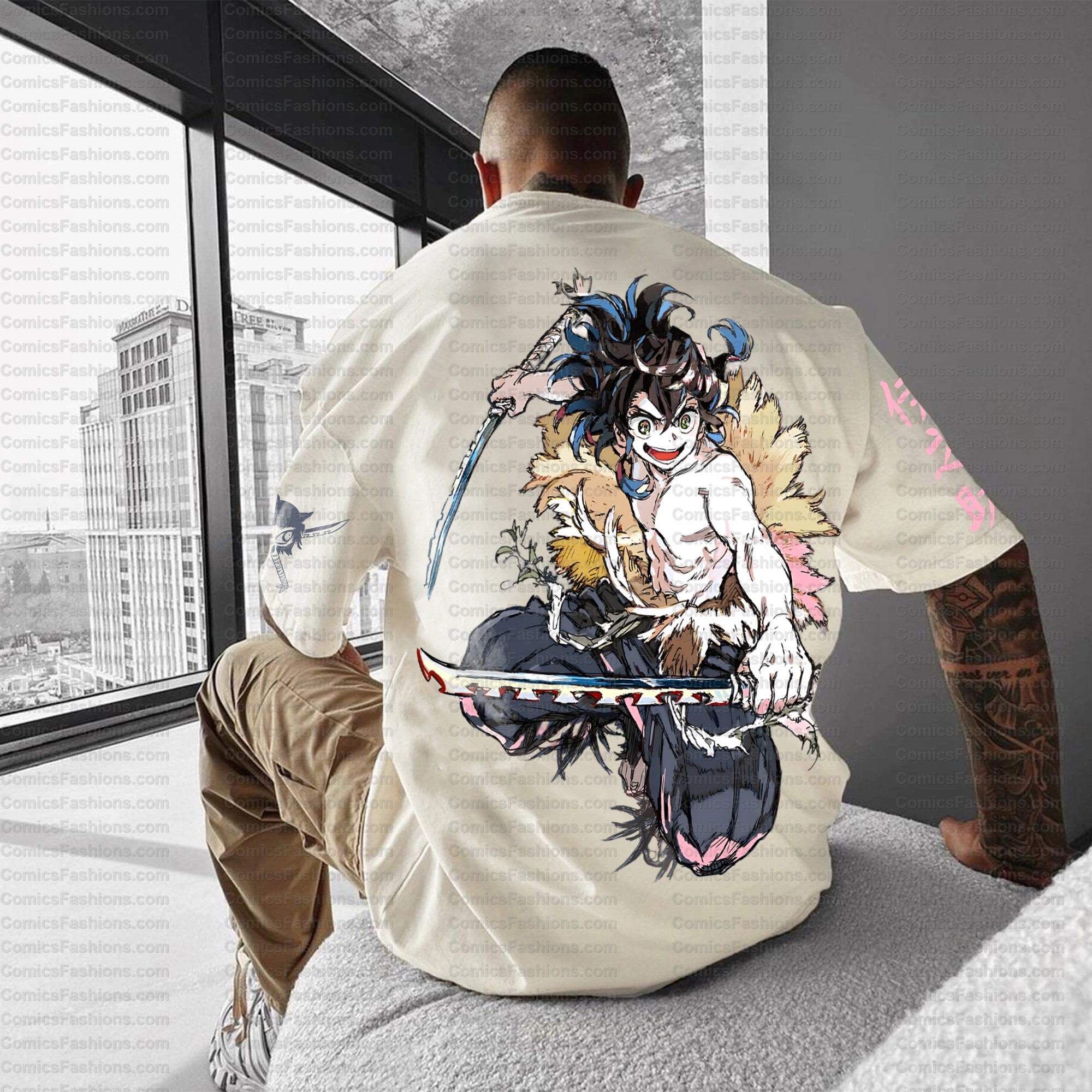 Unisex Anime Inspired Vintage T-Shirt| KNY