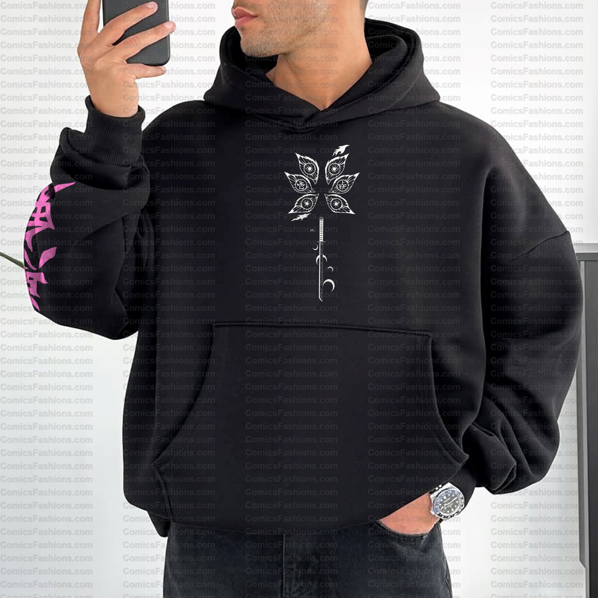 Unisex Anime Graphic Streetwear Vintage Hoodie| KNY