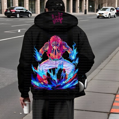 Unisex Graphic Streetwear Vintage Zipper Cardigan Plush Hoodid