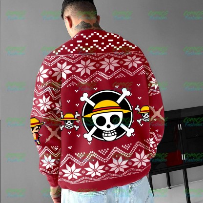 Plus Velvet Unisex Anime Inspired Vintage Sweatshirt