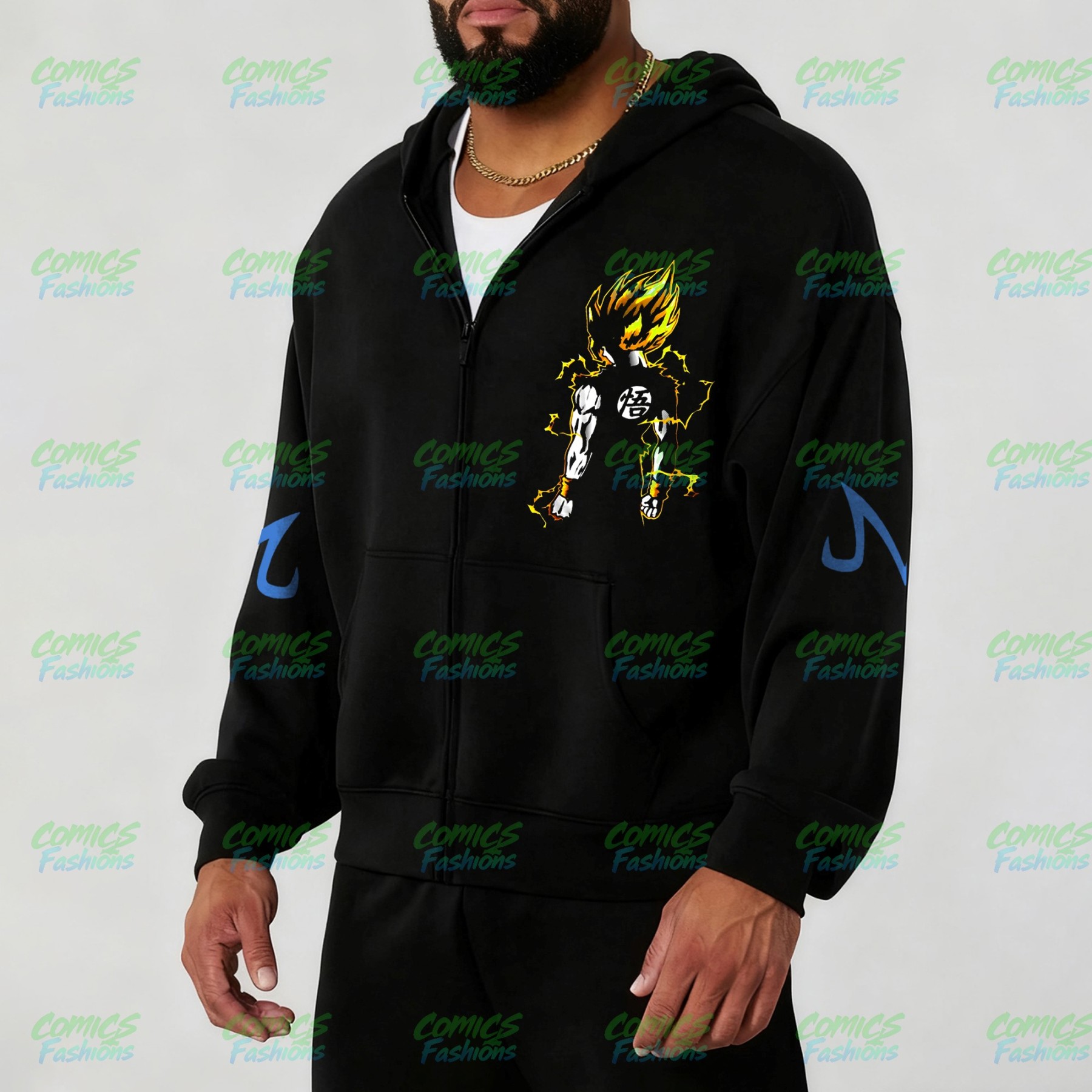 Unisex Graphic Streetwear Vintage Zipper Cardigan Plush Hoodie