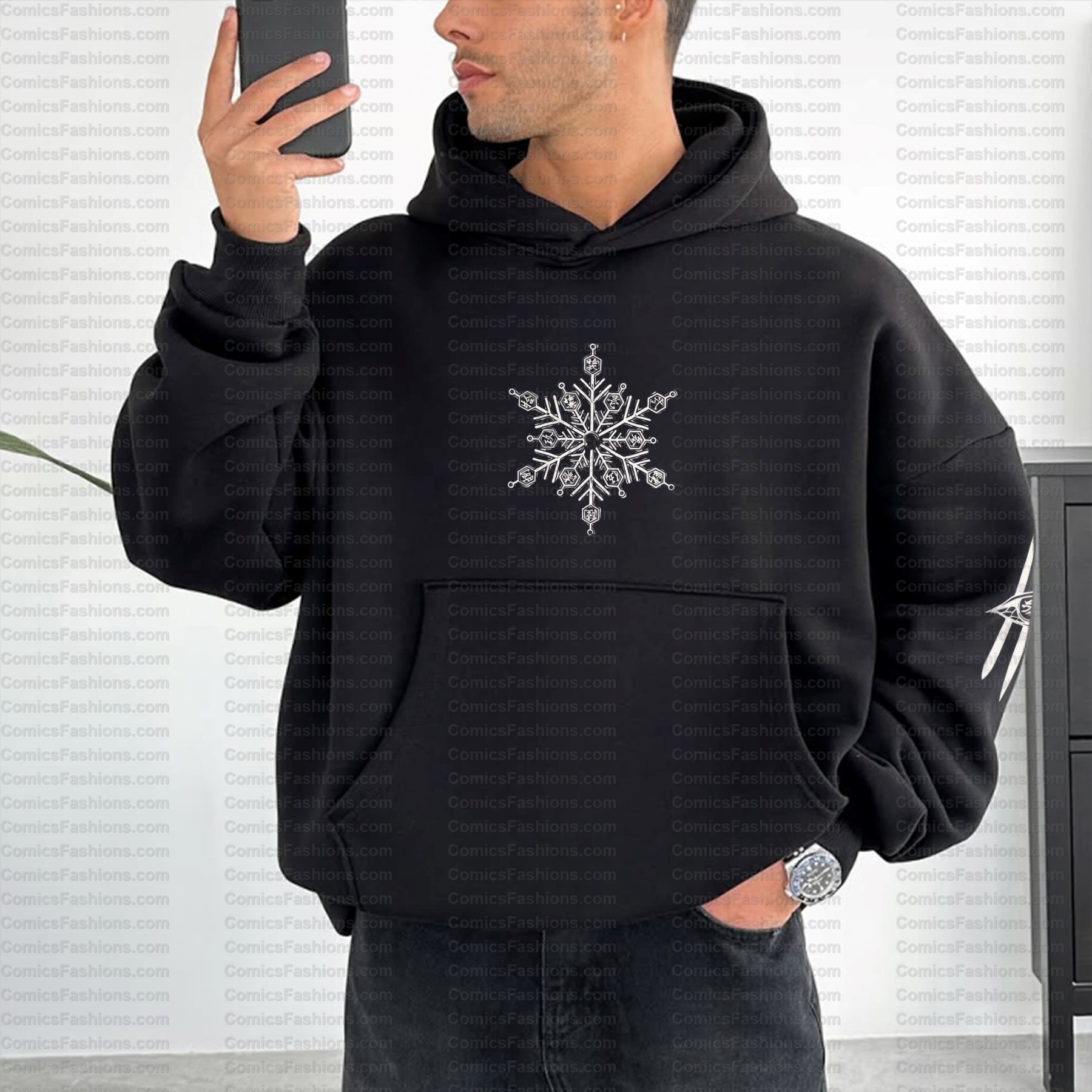 Unisex Graphic Streetwear Vintage Plush Hoodie