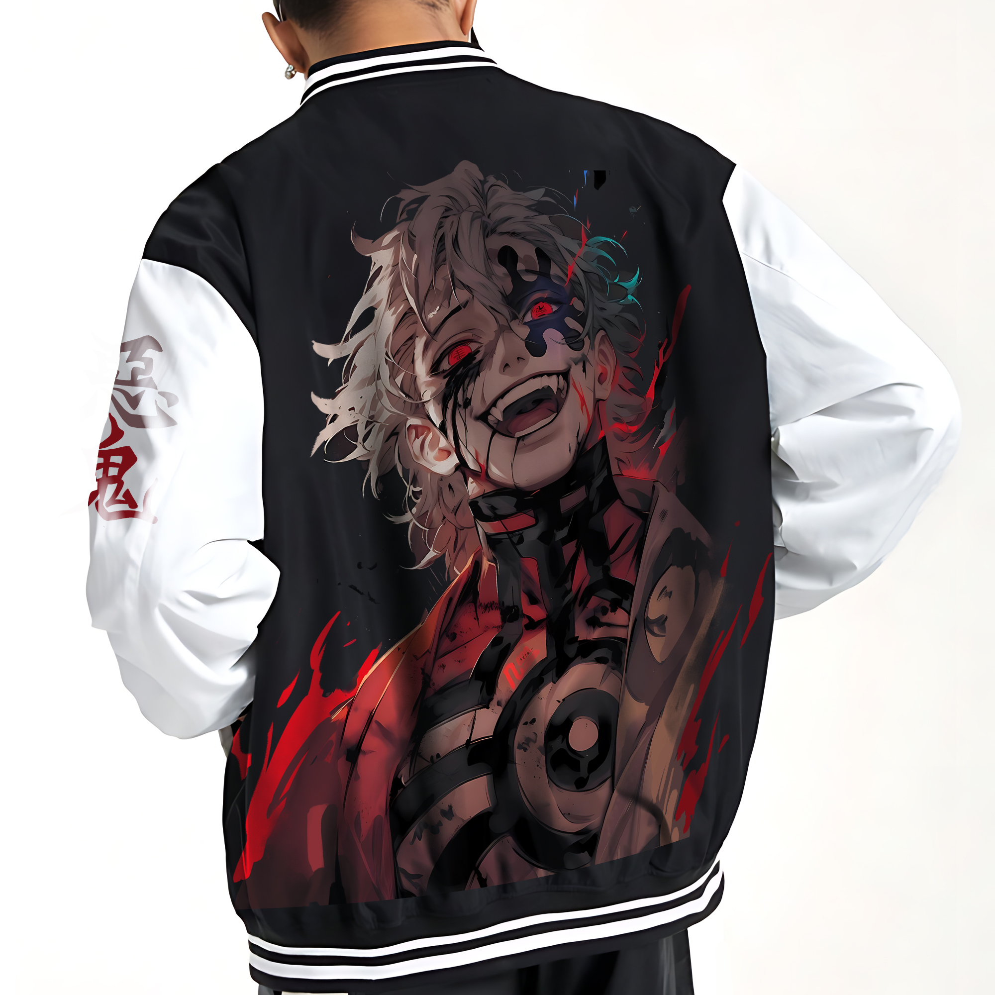 (Fleece-Lined Jacket)Spring And Autumn Unisex Casual Streetwear Fashion Jacket | Demon Slayer