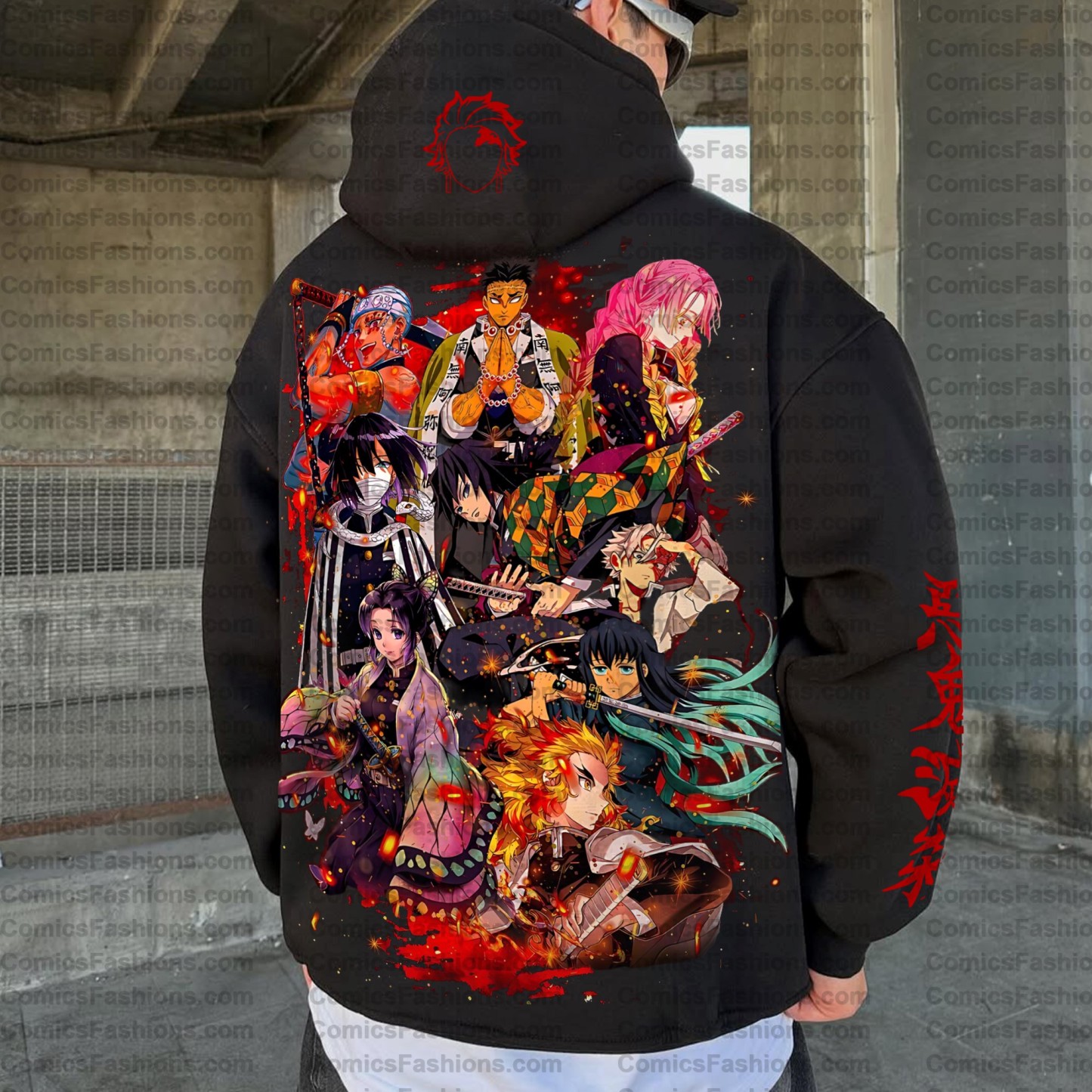Unisex Anime Graphic Streetwear Vintage Hoodie丨Demon slayer