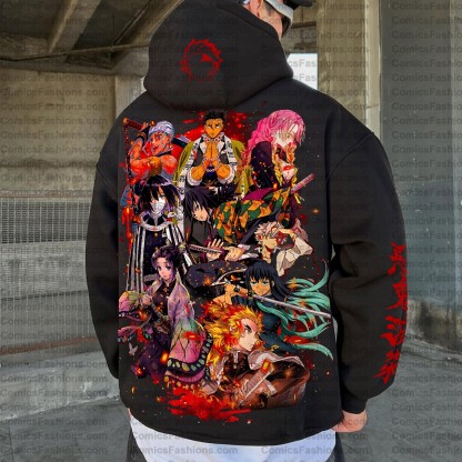 Unisex Anime Graphic Streetwear Vintage Hoodie| KNY