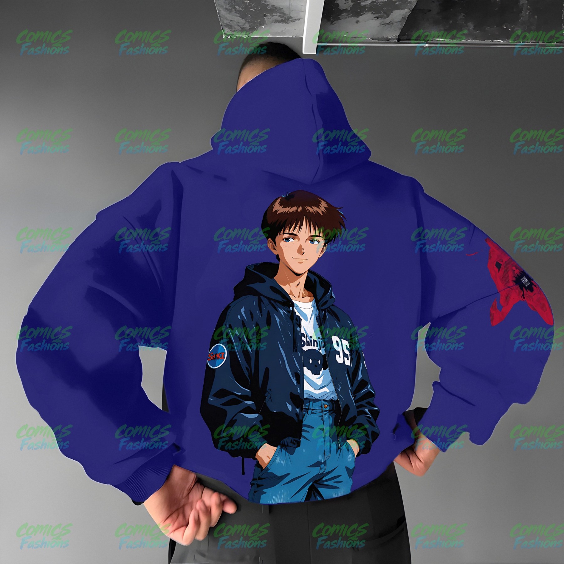 Unisex Anime Graphic Streetwear Vintage Hoodie