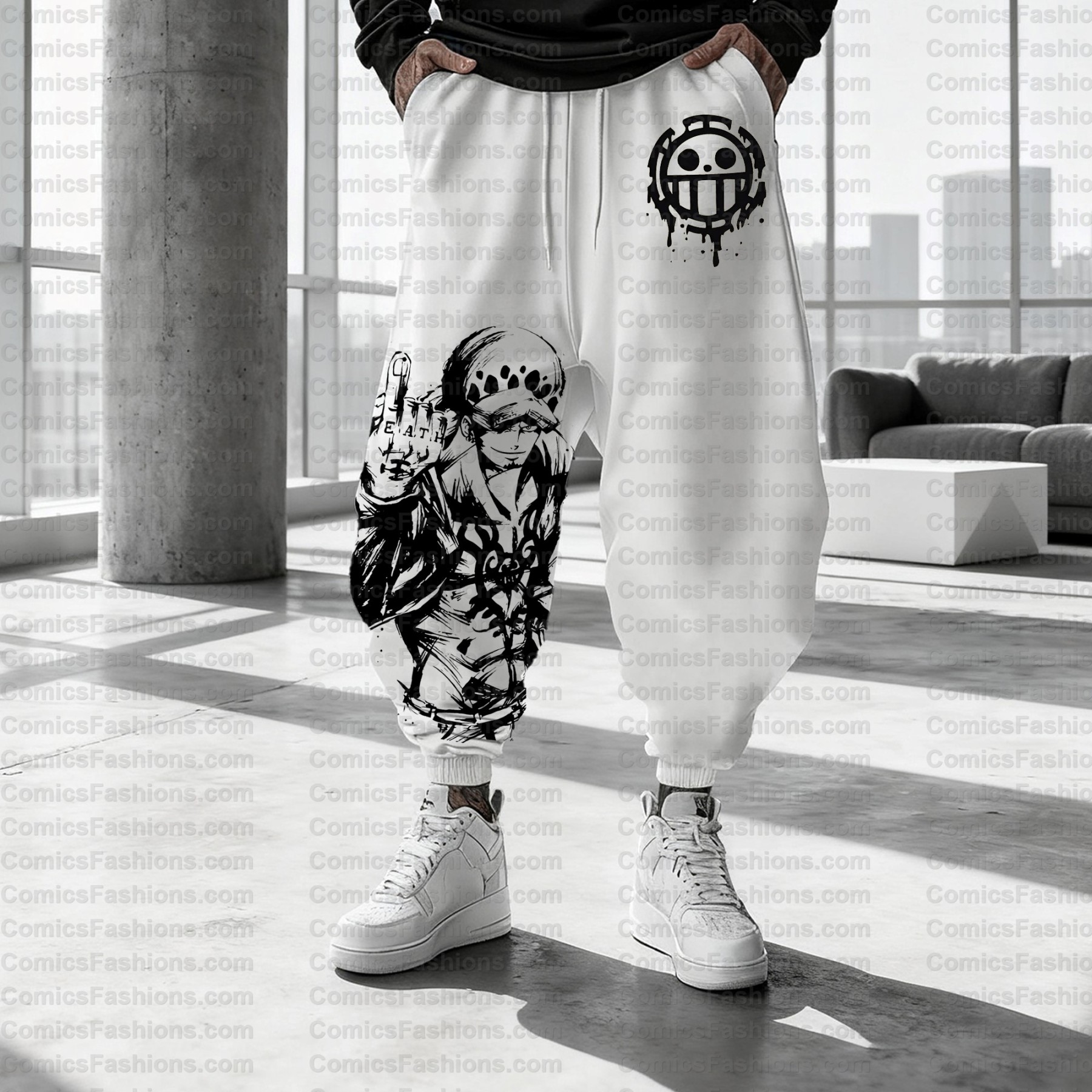 Unisex Casual Anime Streetwear Pants