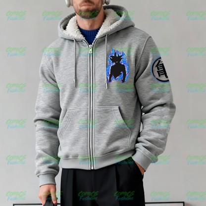 Unisex Graphic Streetwear Vintage Zipper Cardigan Plush Hoodie