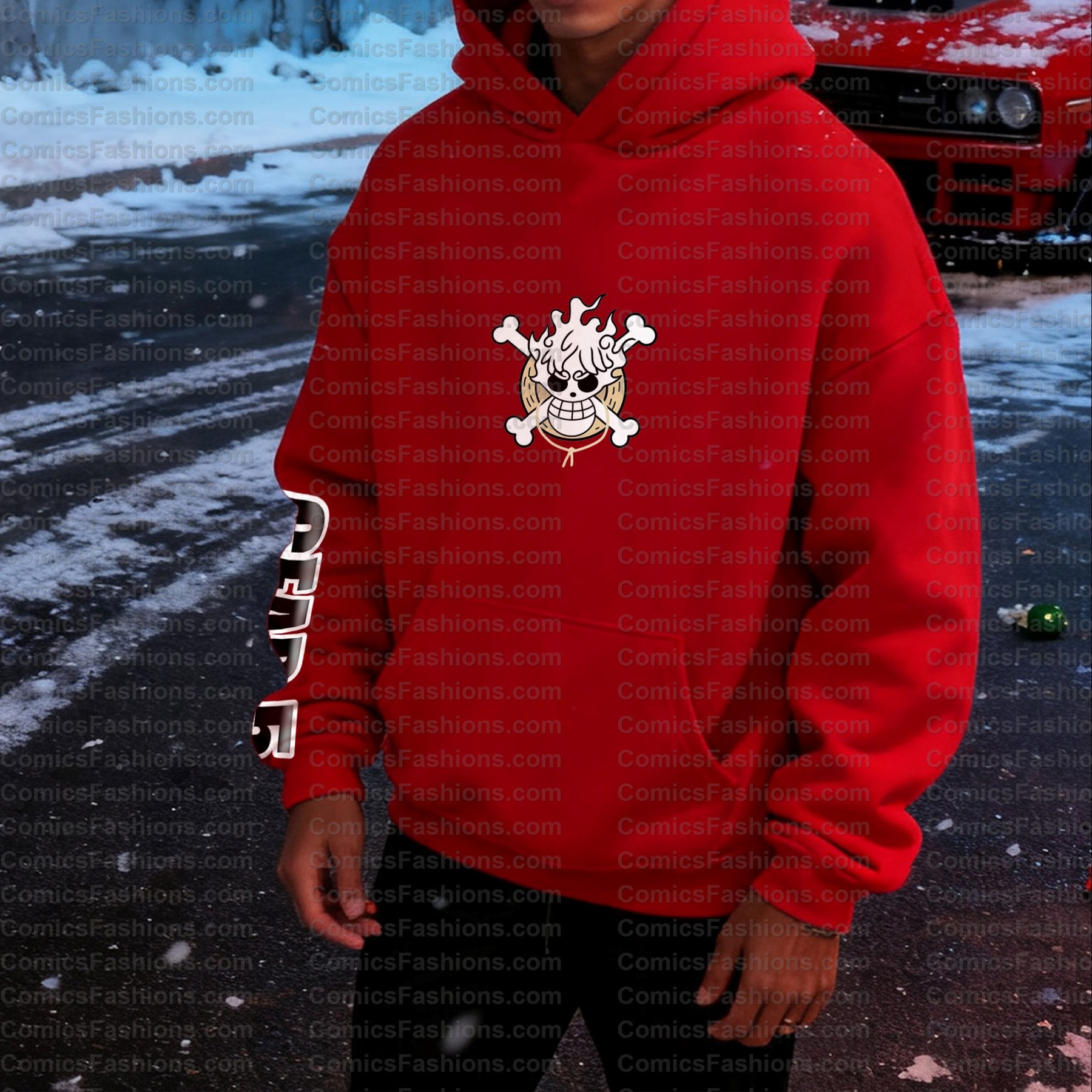 Unisex Anime Graphic Streetwear Vintage Hoodie