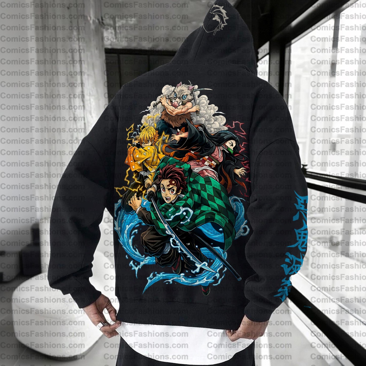 Unisex Anime Graphic Streetwear Vintage Hoodie丨Demon slayer