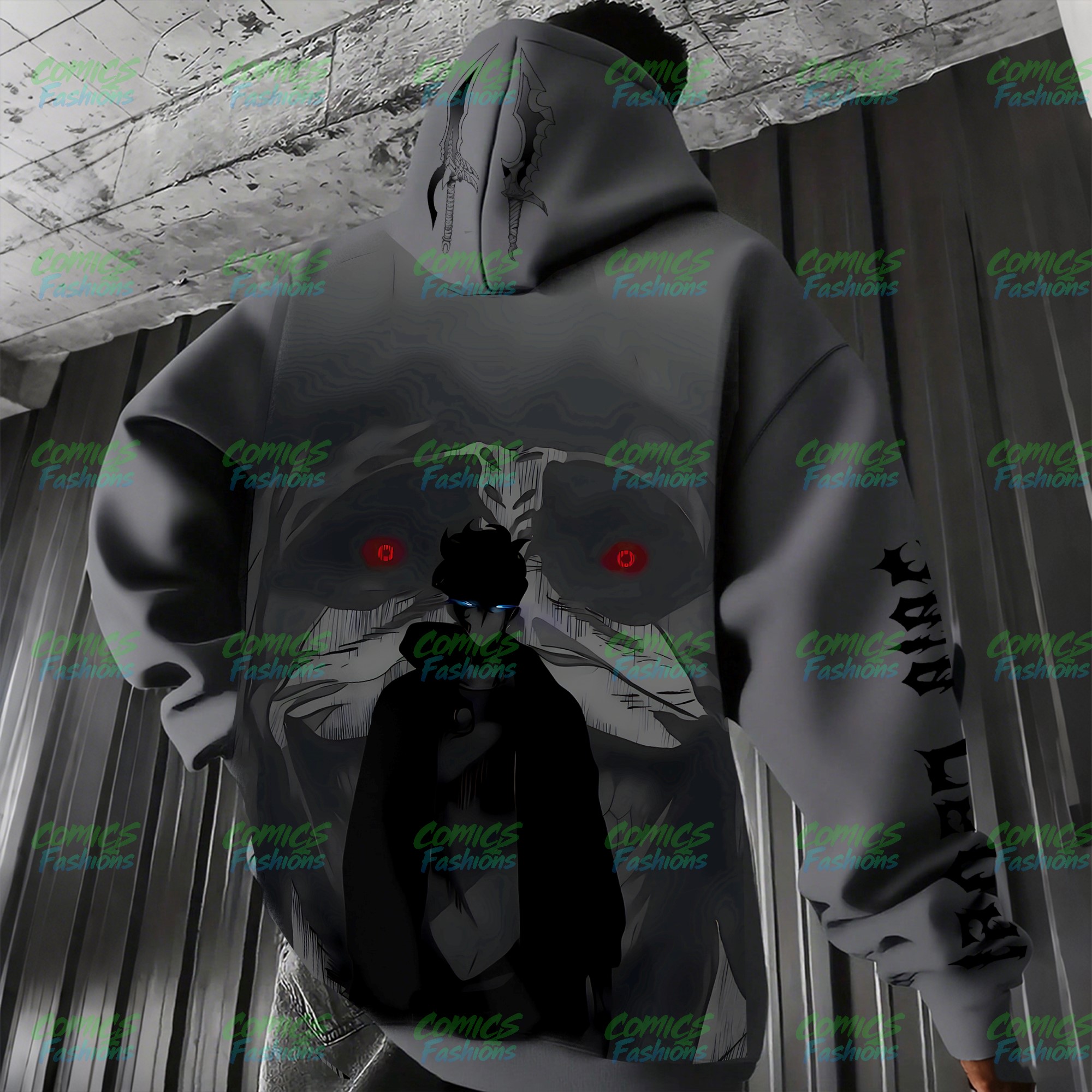 Unisex Anime Graphic Streetwear Wintage Plush Hoodie