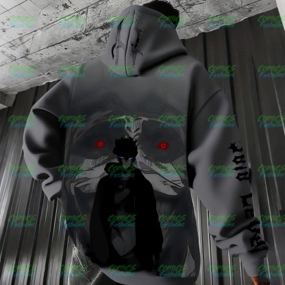 Unisex Anime Graphic Streetwear Wintage Plush Hoodie