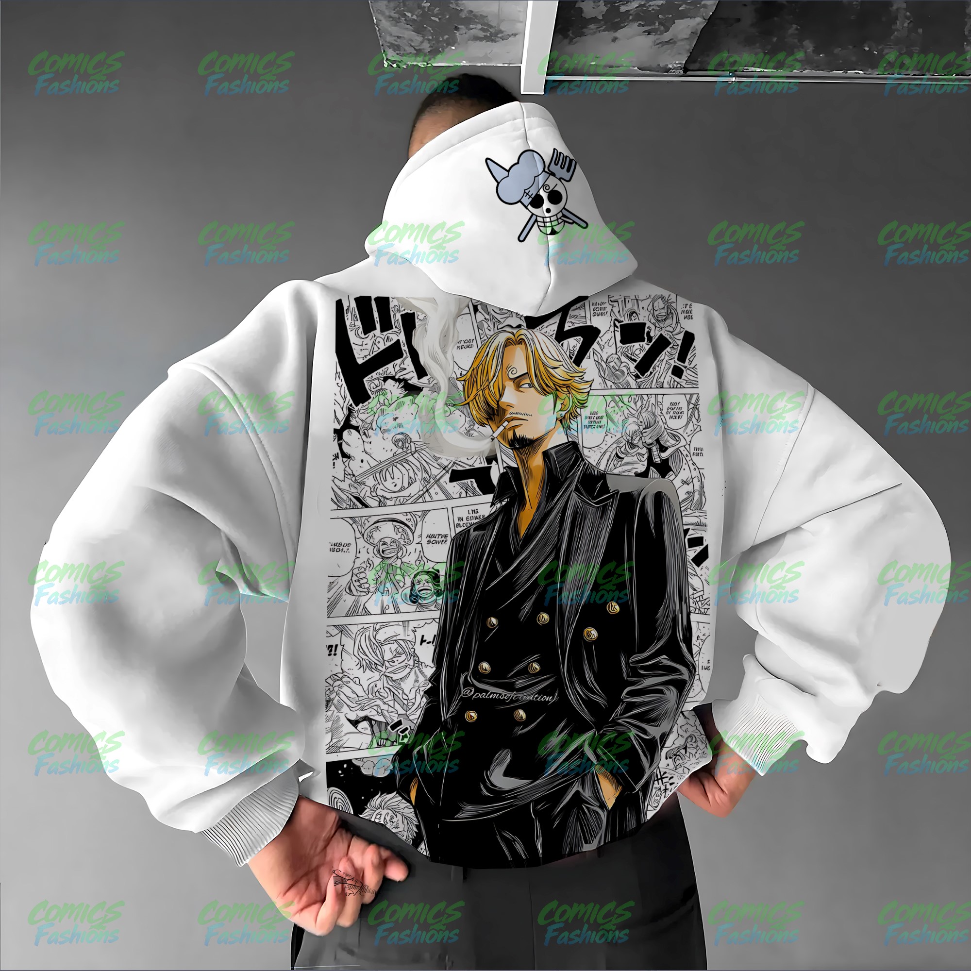 Plus Velvet Unisex Anime Graphic Streetwear Vintage Hoodie