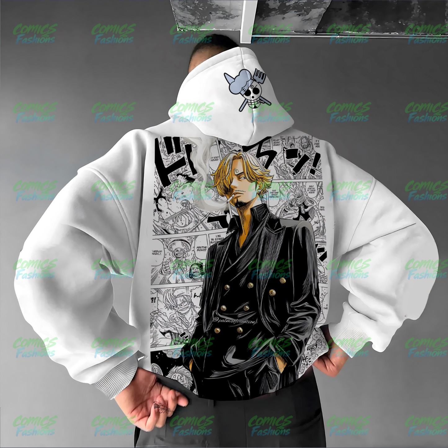 Plus Velvet Unisex Anime Graphic Streetwear Vintage Hoodie
