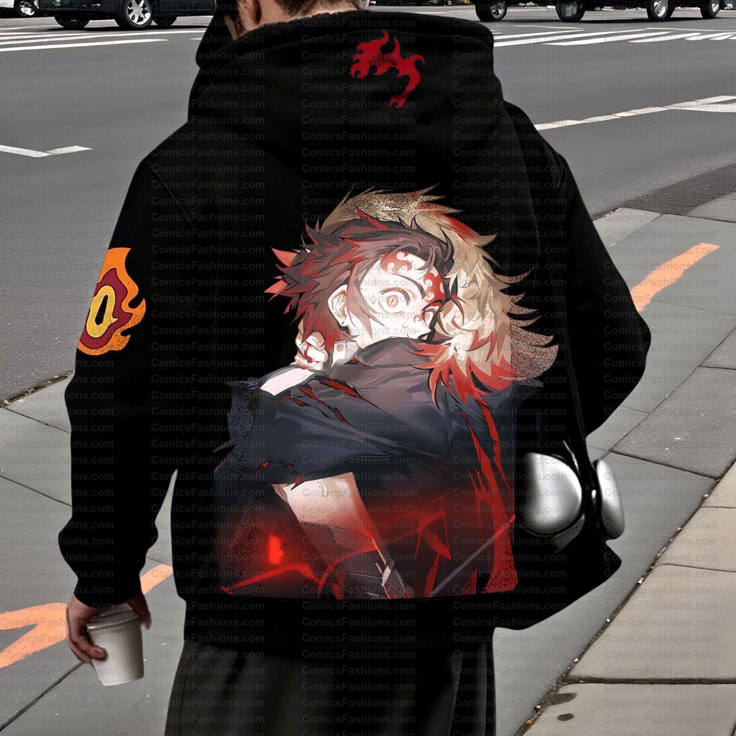 Unisex Graphic Streetwear Vintage Zipper Cardigan Plush Hoodie