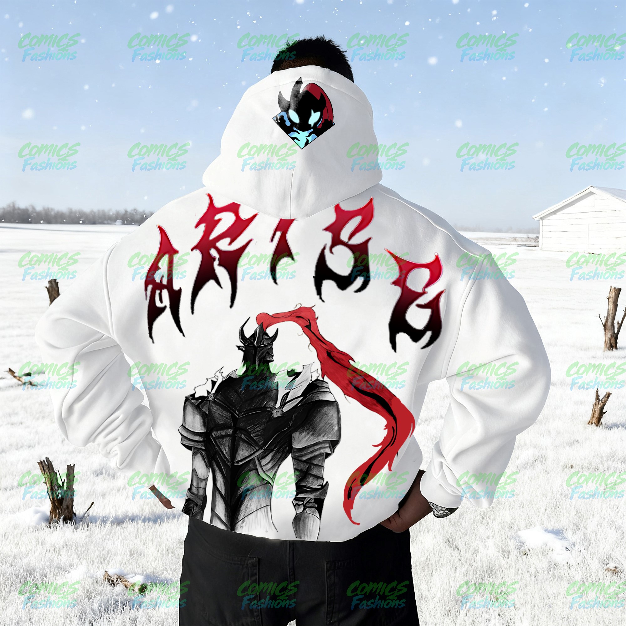 Unisex Anime Graphic Streetwear Wintage Plush Hoodie