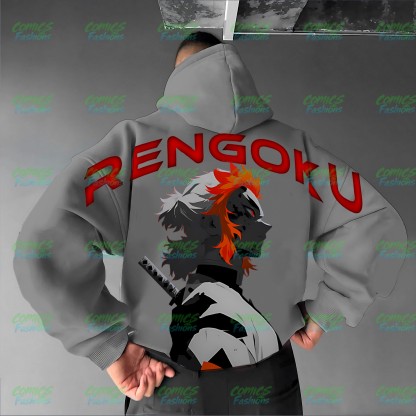 Plus Velvet Unisex Anime Graphic Streetwear Vintage Hoodie