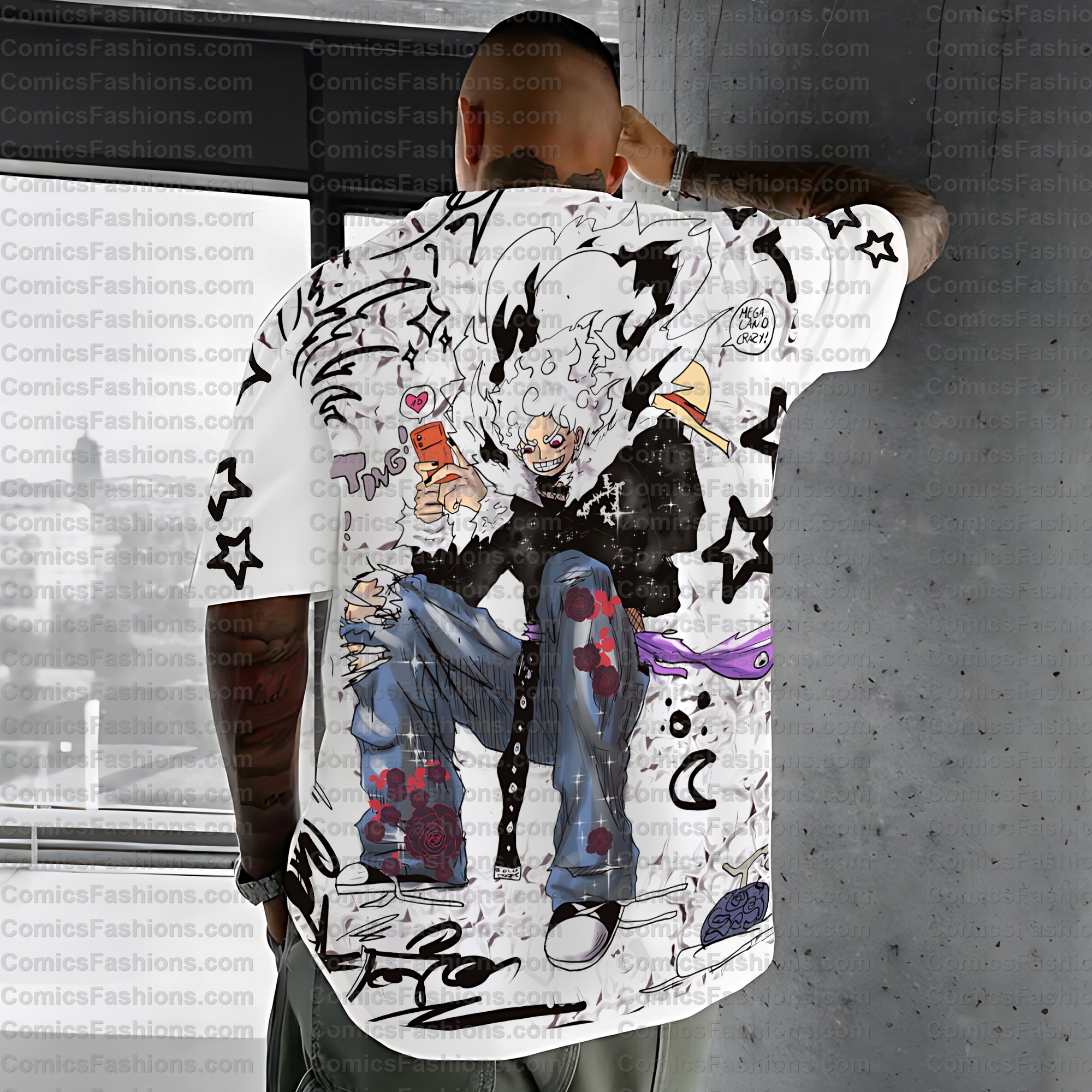 Unisex Anime Inspired Vintage T-Shirt