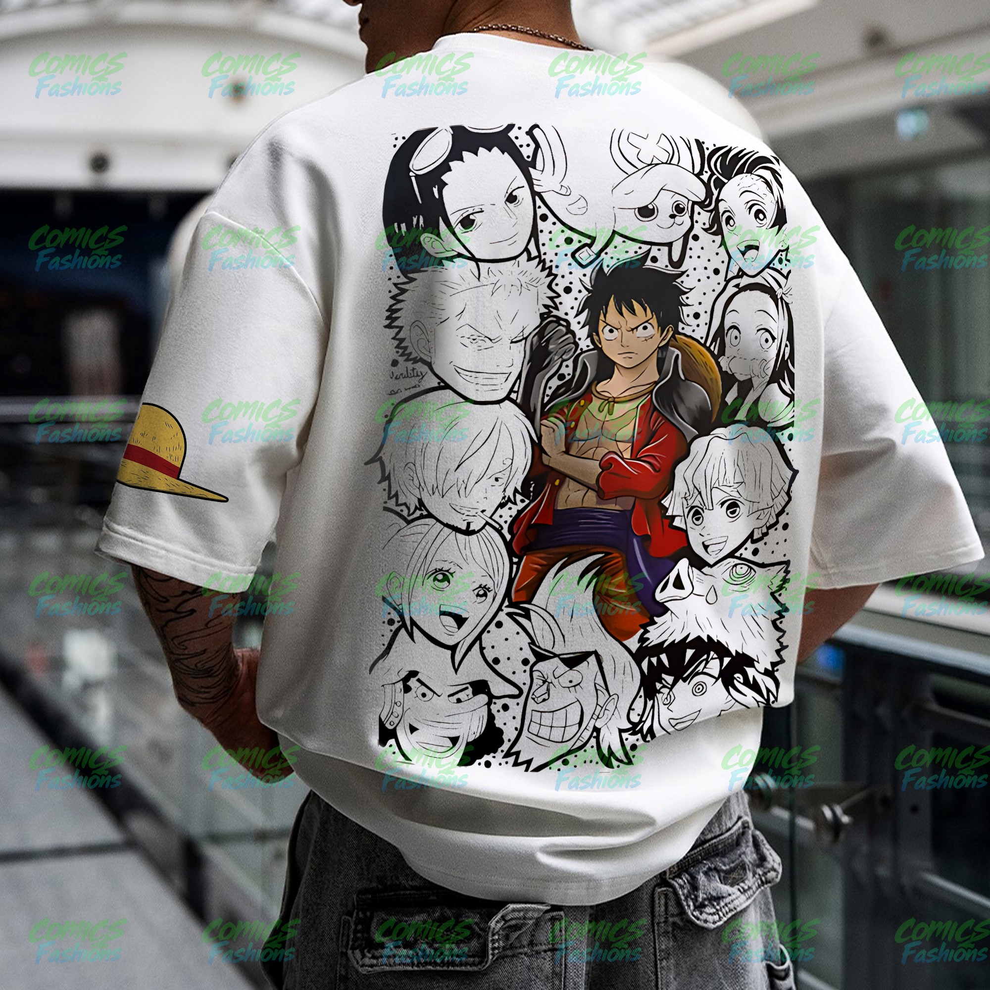 Unisex Anime Inspired Vintage T-Shirt