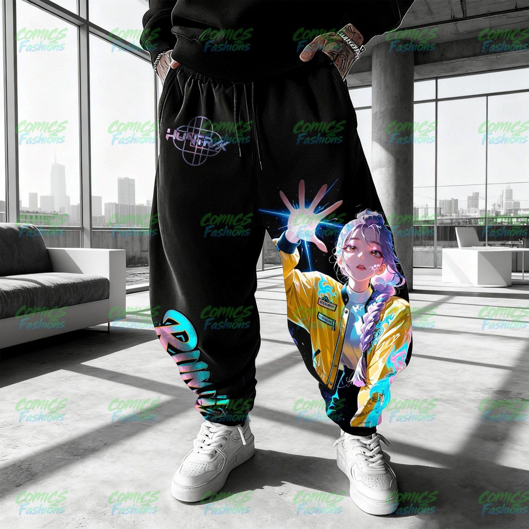 Unisex Casual Anime Streetwear Pants