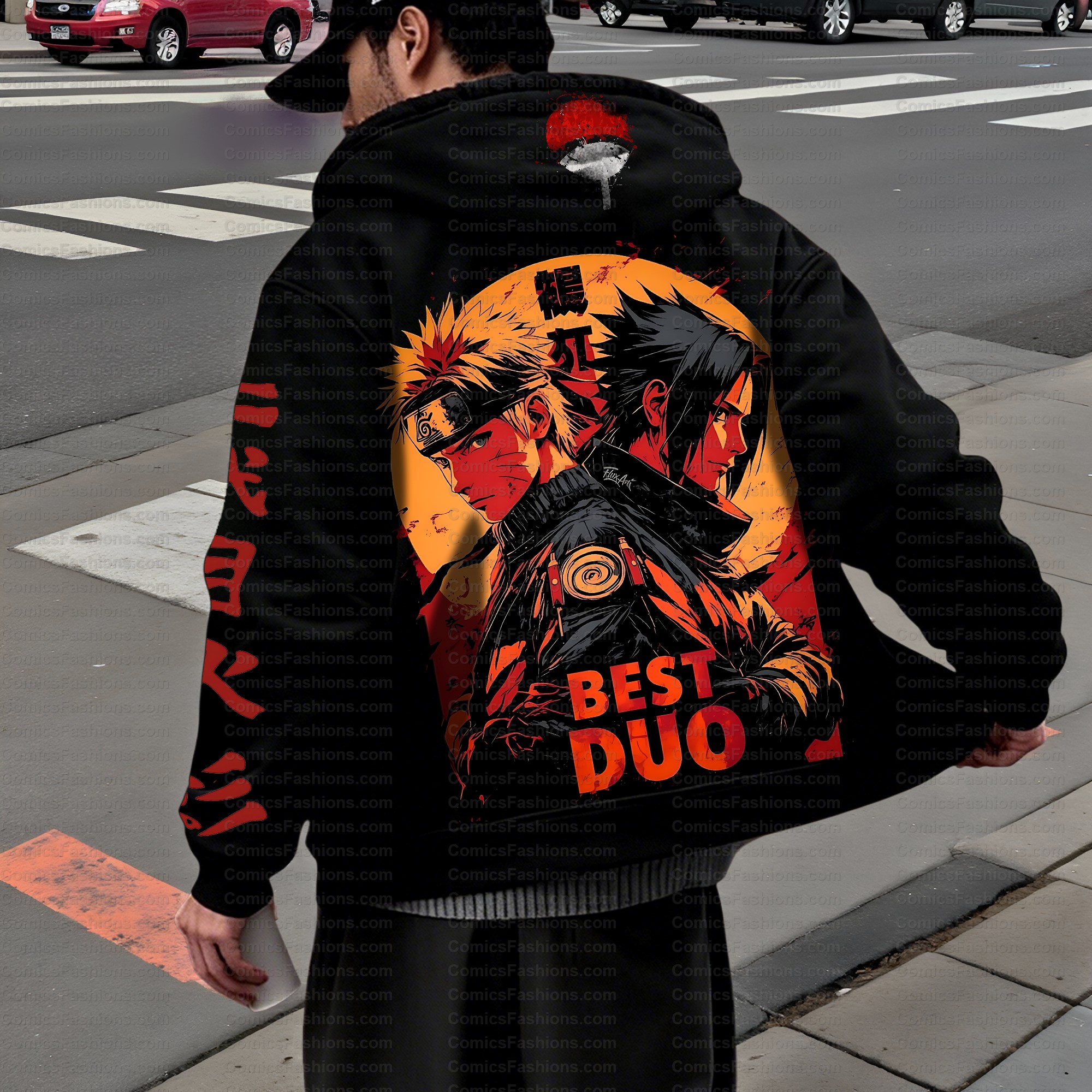 Unisex Graphic Streetwear Vintage Zipper Cardigan Plush Hoodid