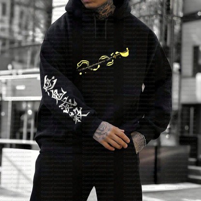 Unisex Anime Graphic Streetwear Vintage Hoodie| KNY