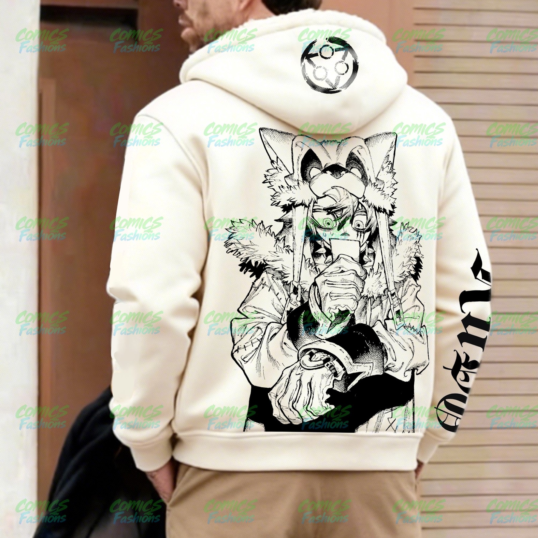 Unisex Graphic Streetwear Vintage Zipper Cardigan Plush Hoodie