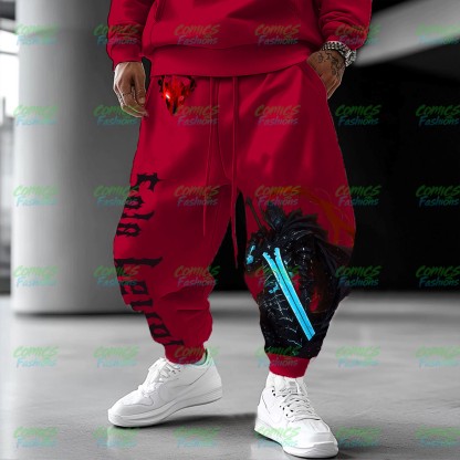 Unisex Anime Inspired Vintage Plush Pants