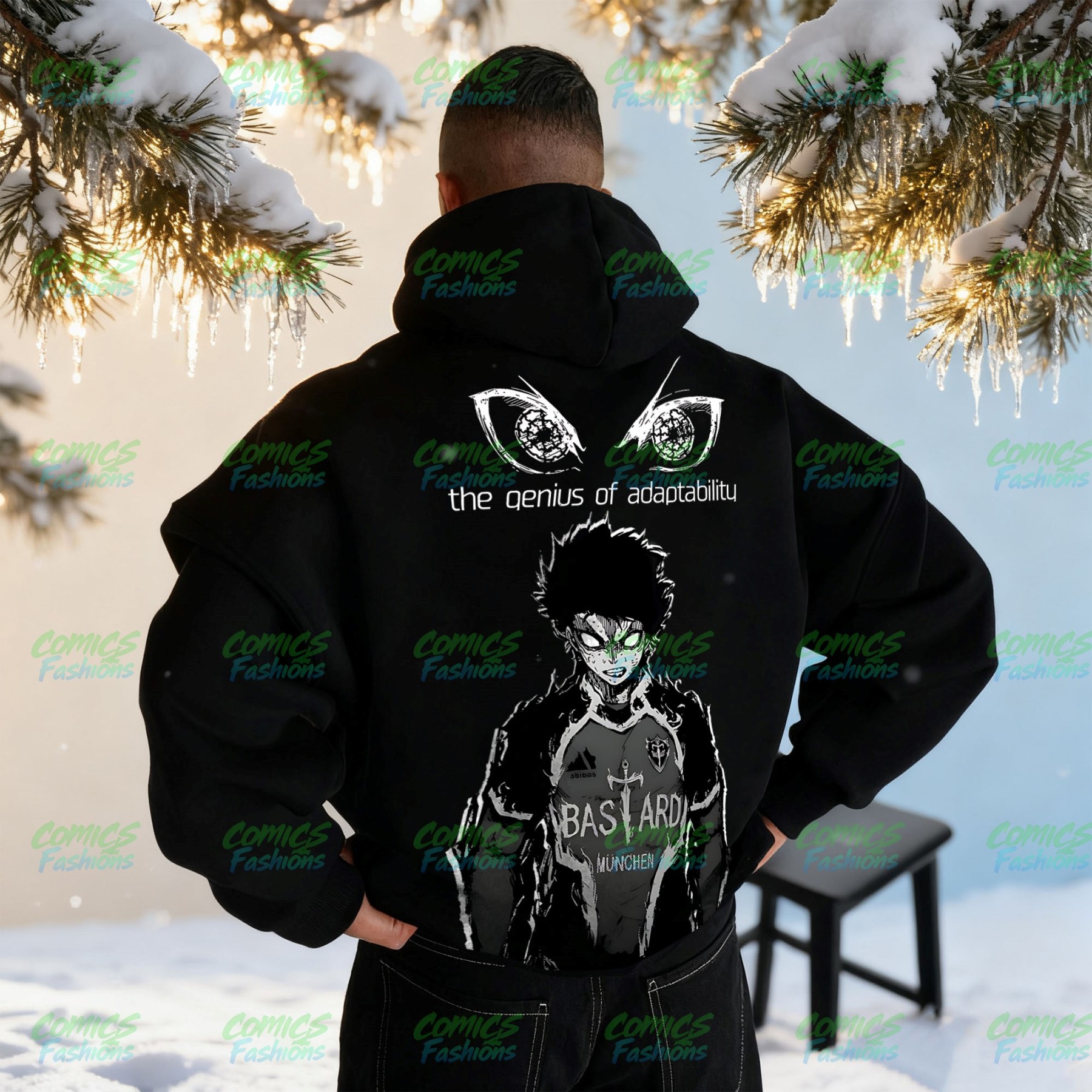 Unisex Anime Graphic Streetwear Wintage Plush Hoodie