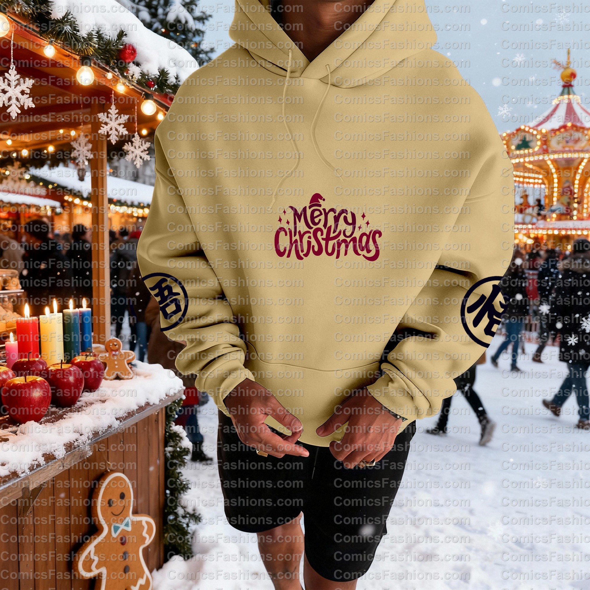 Plus Velvet Unisex Anime Graphic Streetwear Vintage Hoodie