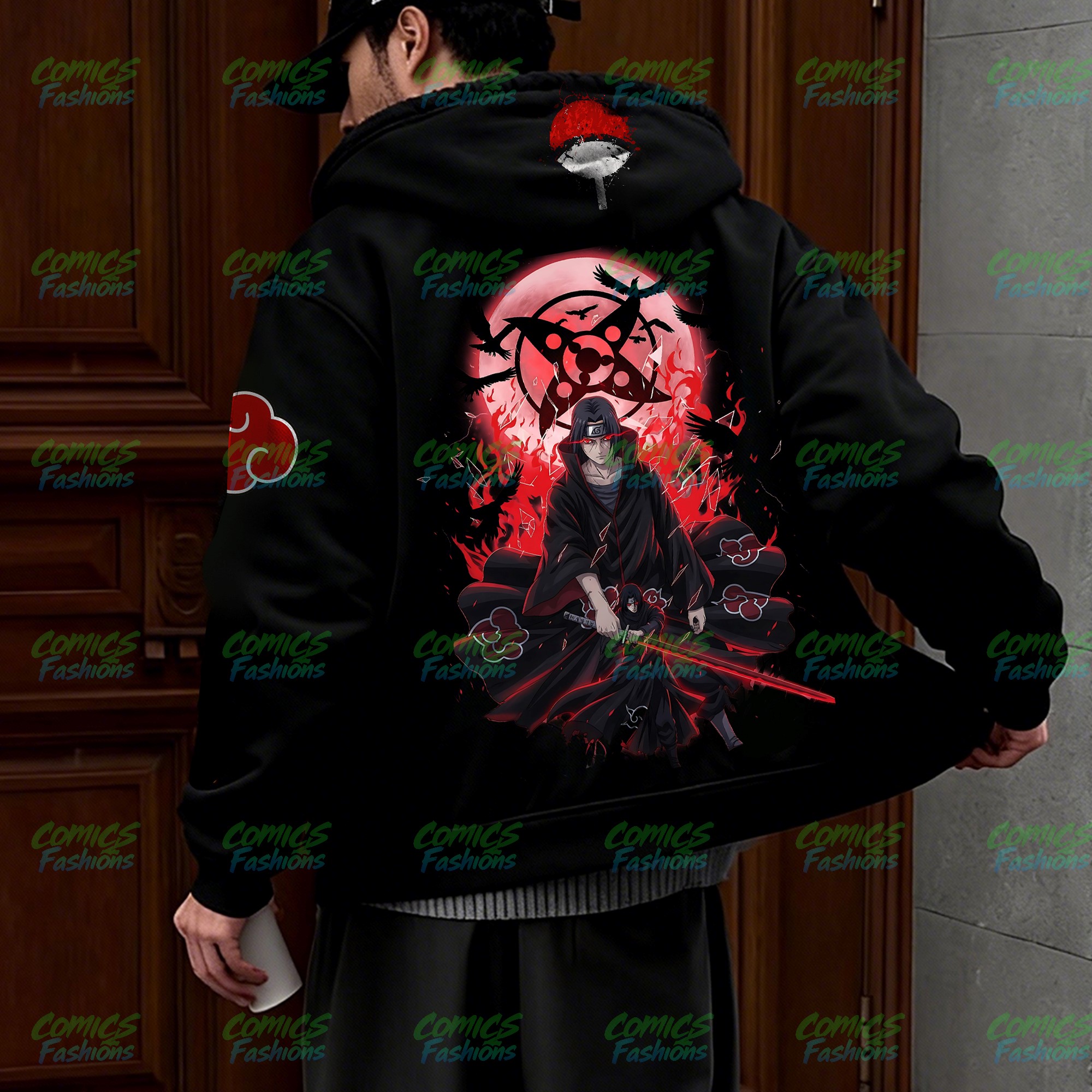 Unisex Graphic Streetwear Vintage Zipper Cardigan Plush Hoodie